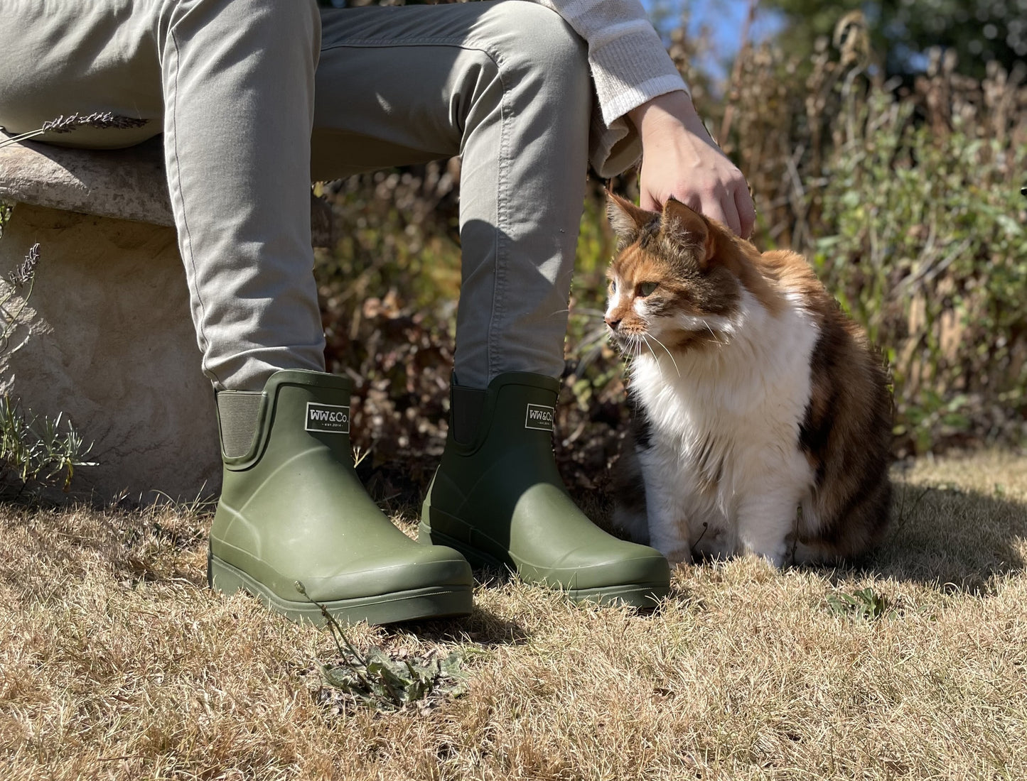Khaki Betty Ankle Wellies