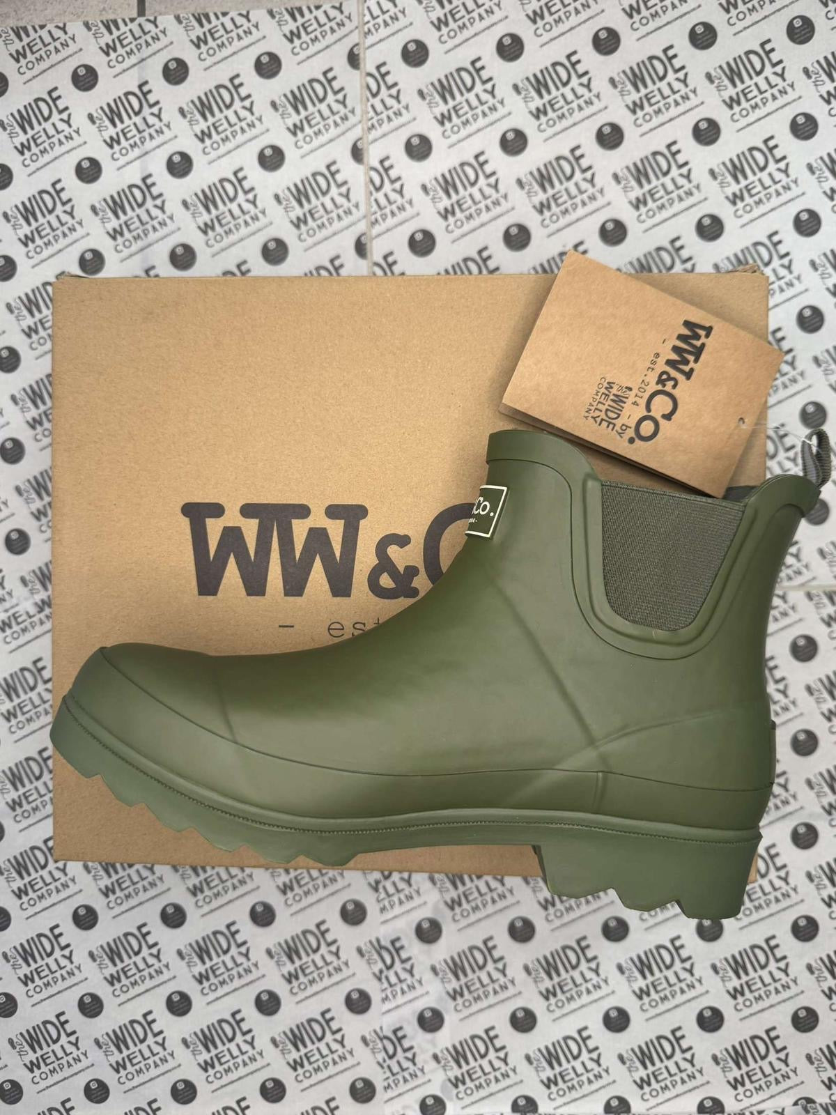 Khaki Betty Ankle Wellies