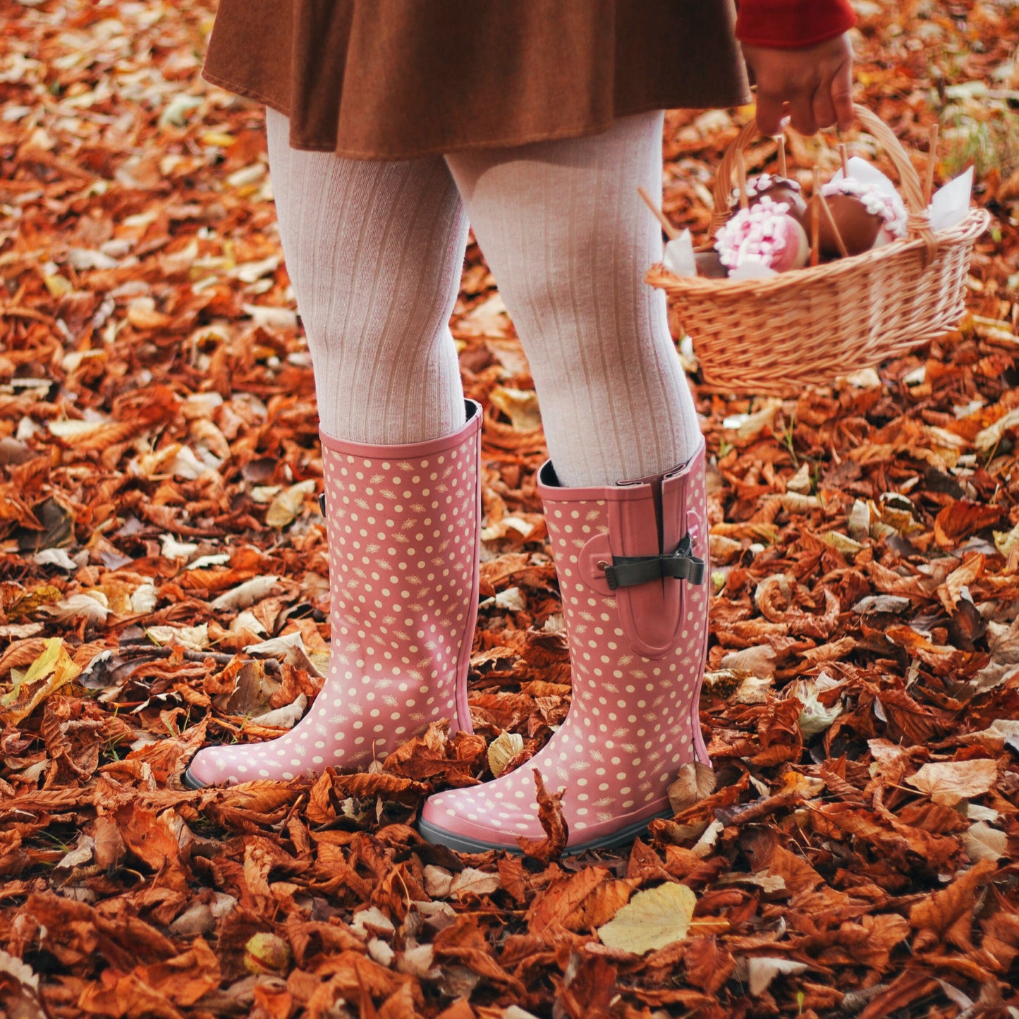 Pink wellies for nature walks size 5