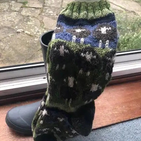 Pachamama Flock of Herdwick Sheep Long Socks