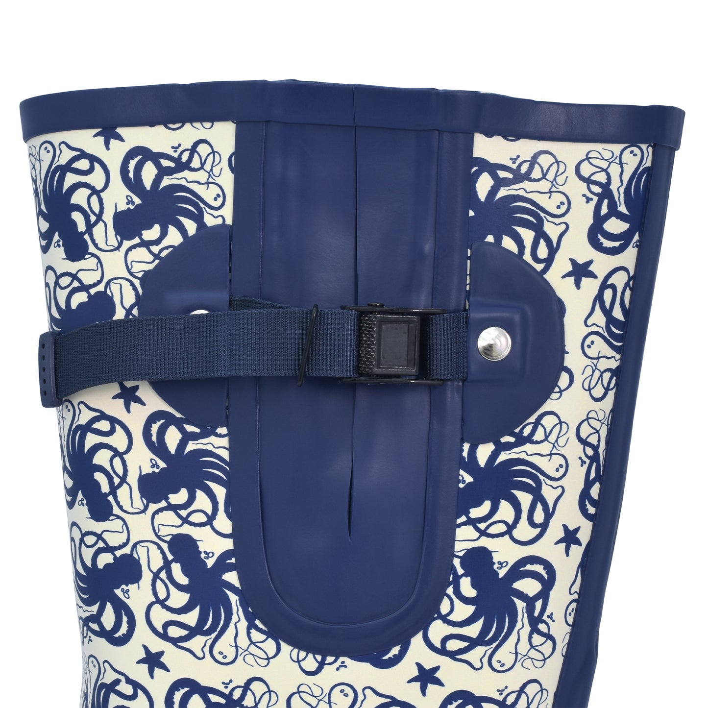 Octopus print wide calf wellies by The Wide Welly Company – waterproof boots for sea life lovers"