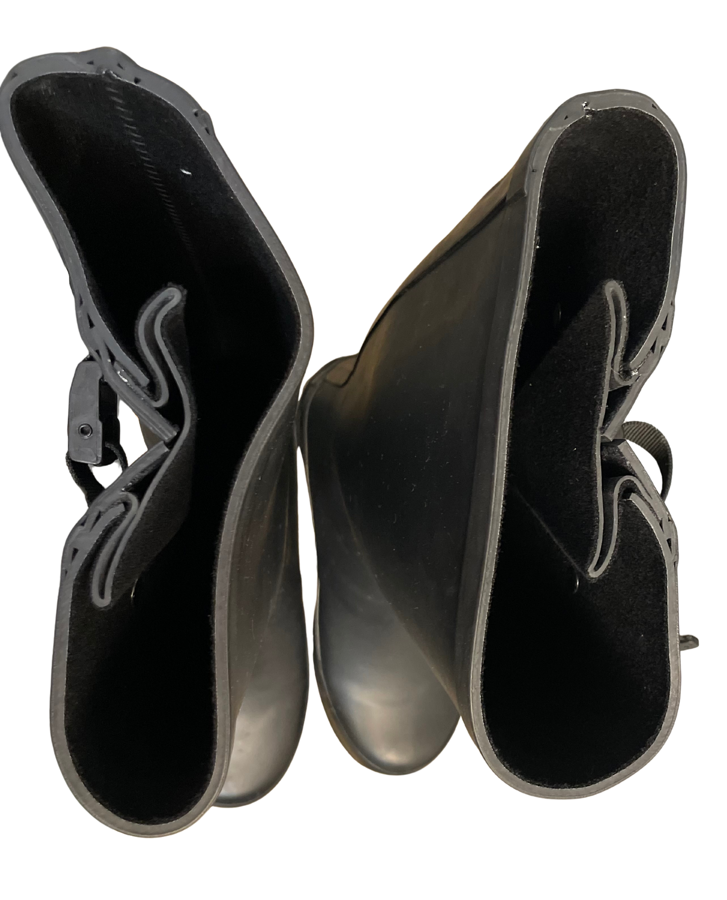 Wonky Black Wide Calf Wellington Boots