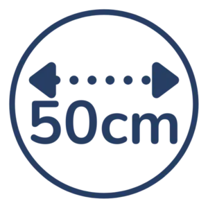 Expands to 50cm