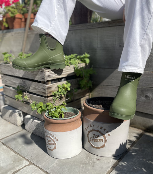Khaki Betty Ankle Wellies