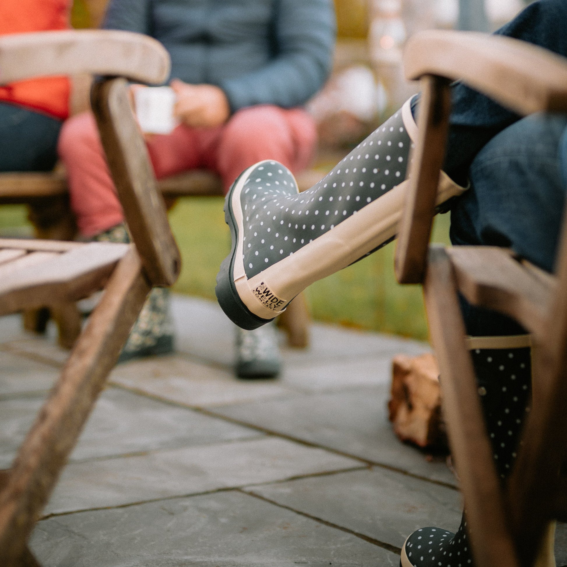Wellies suitable for just being in the garden and sitting on a garden chair