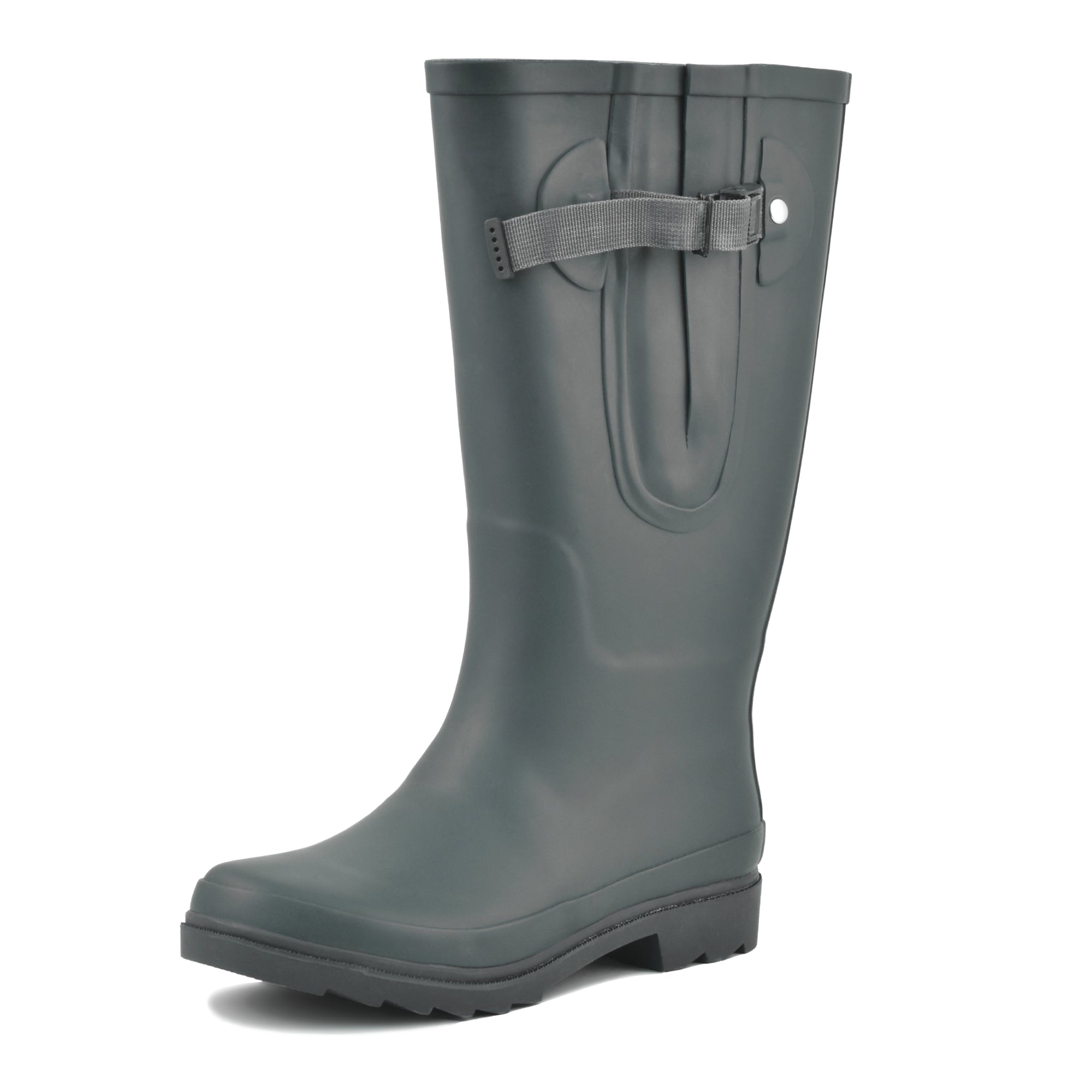 Grey Green Unisex Wide Calf Wellies – up to 50cm calf – The Wide Welly ...