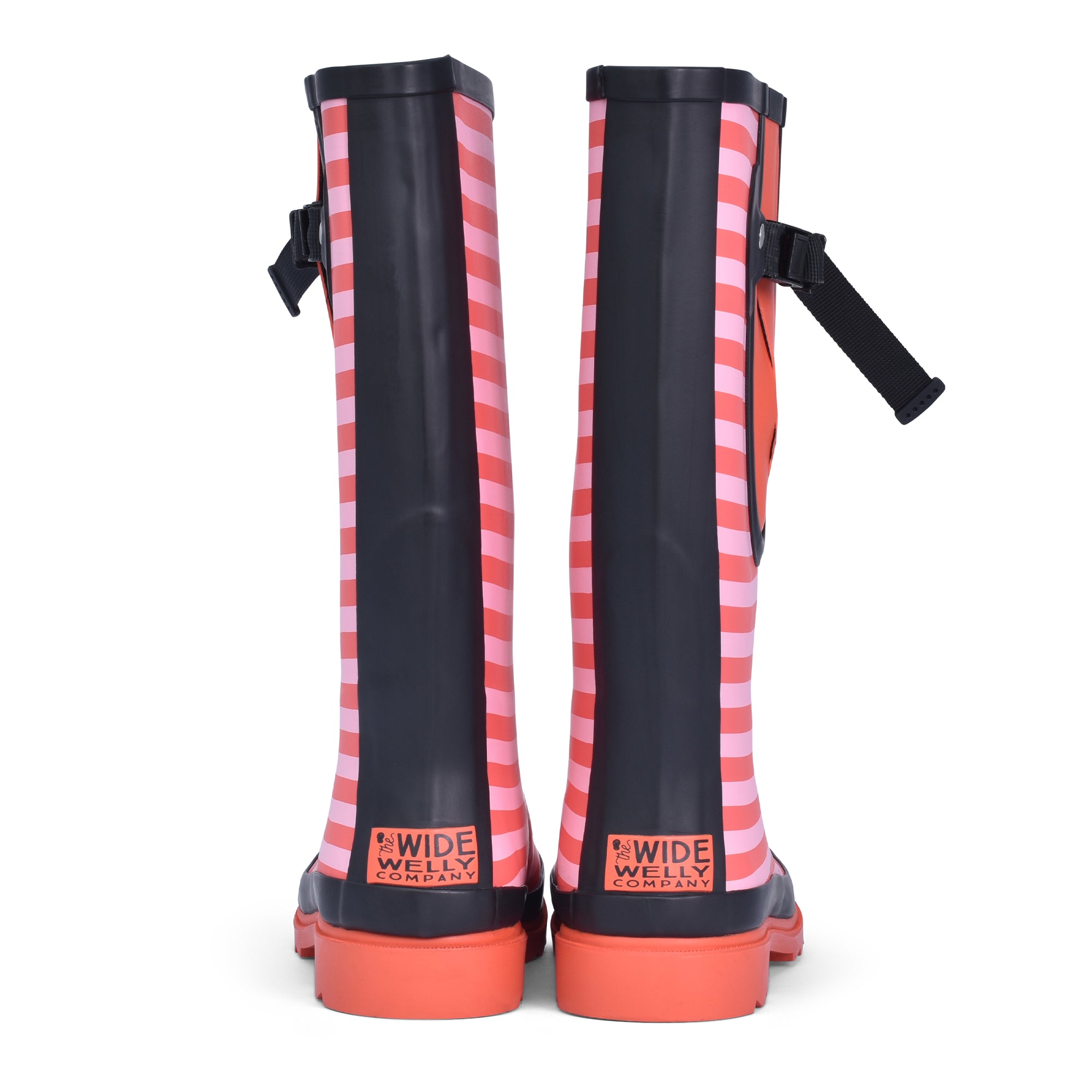 Wide calf clearance red rain boots