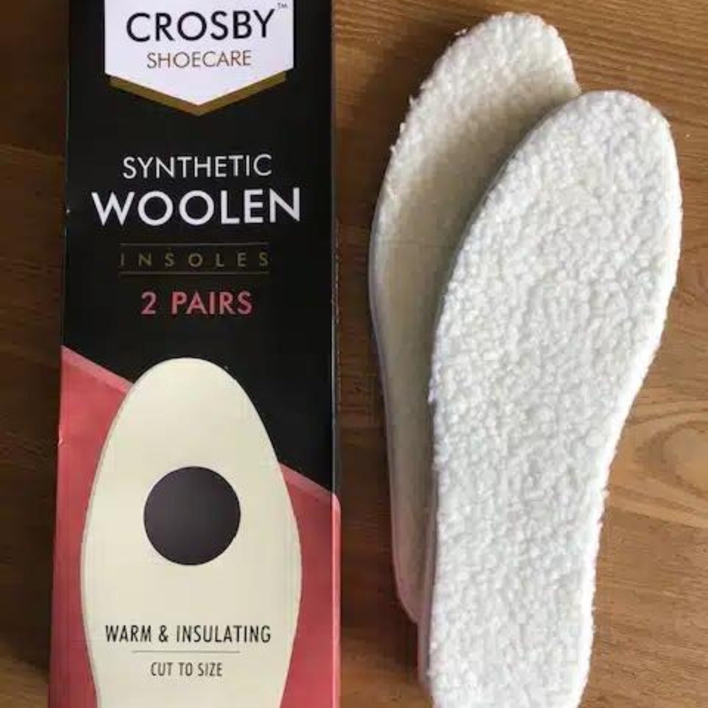 synthetic woolen insole 2 pairs